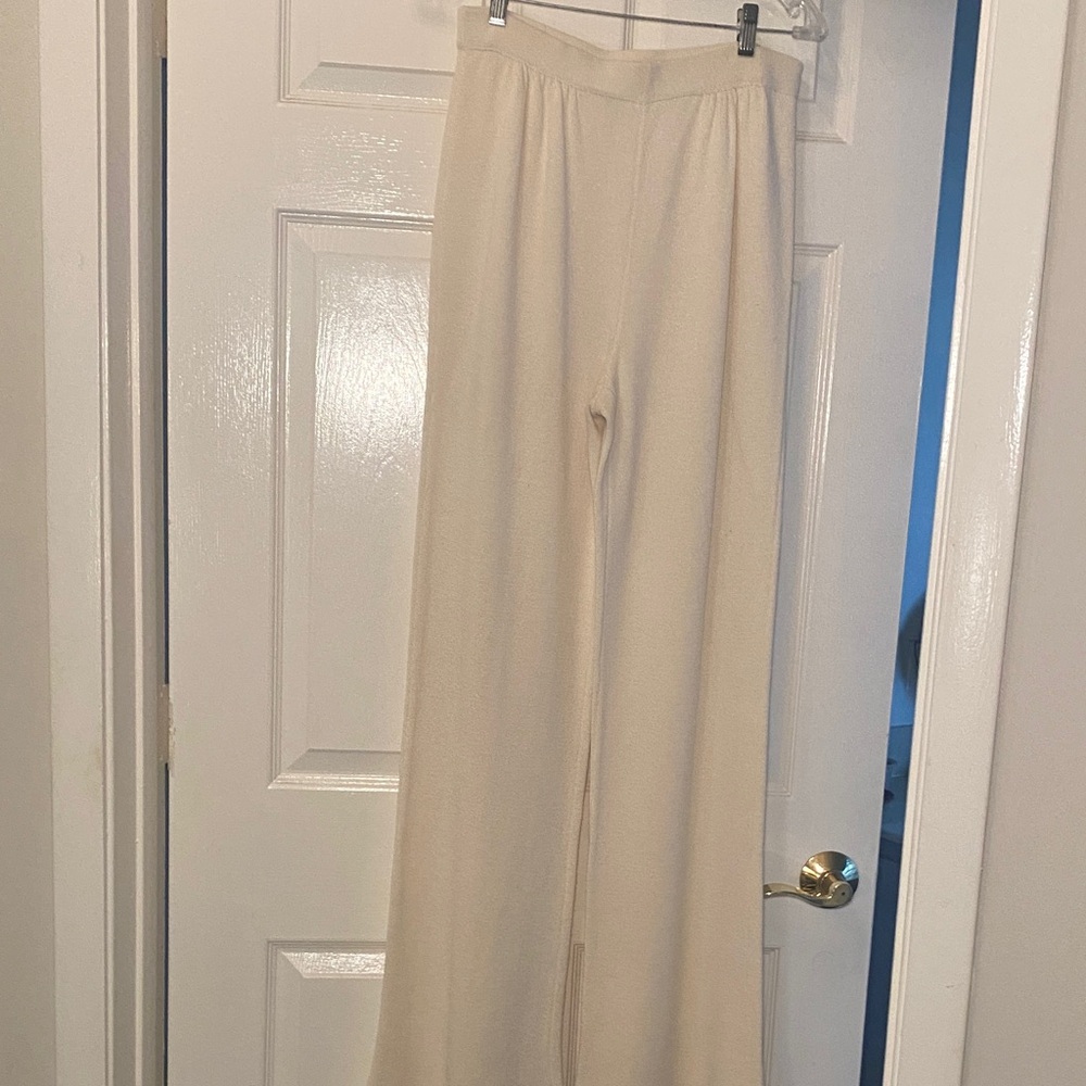 St John Wide Leg Santana Knit Slacks